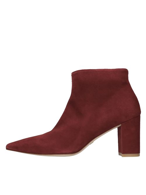 Tronchetti in camoscio STUART WEITZMAN | STUART 75 ZIP BOOTIEROSSO